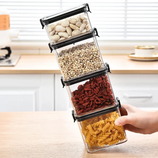 Airtight Kitchen Storage Jar Set - Image 4